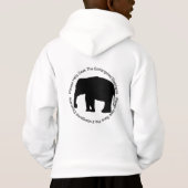 Les éléphants mis en danger Hanes badine le sweat (Dos)