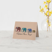 Les éléphants n'oublient jamais les cartes d'anniv (Fleur jaune)