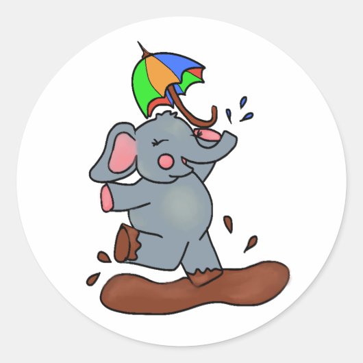 Les éléphants obtiennent de gros stickers de pieds (Devant)