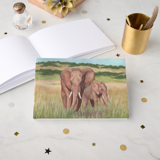 Les éléphants sur la marche (Recto ouvert)