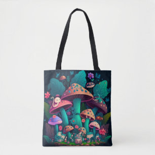Les elfes de champignons dans le sac fourre-tout