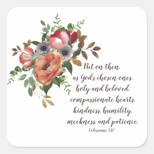 Les élus de Dieu autocollant (Devant)