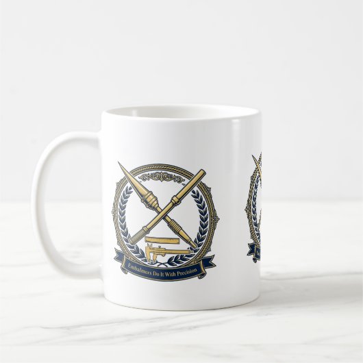 Les embaumeurs le font avec précision — Mug funéra (Gauche)