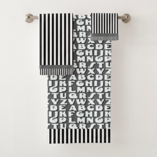 Les enfants Alphabet Gris Noir