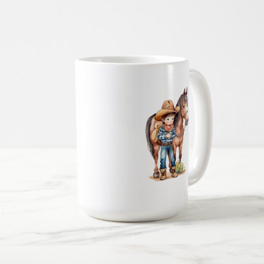 Les enfants Cheval Mug (Devant droit)