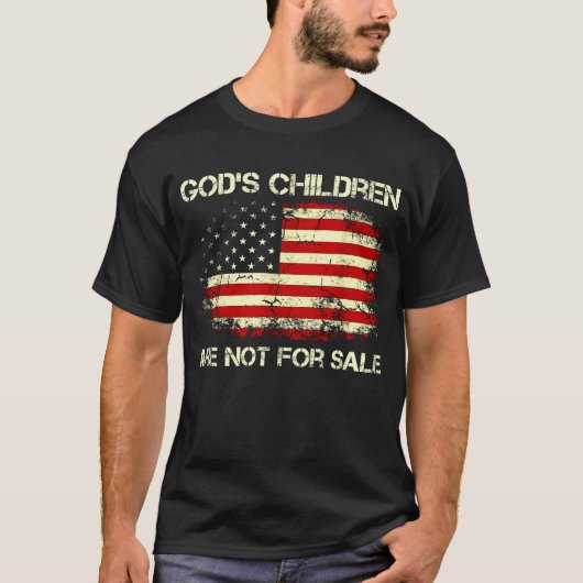 Les enfants de Dieu ne sont pas à vendre T-Shirt D (Devant)