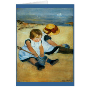 Les enfants de Mary Cassatt sur la plage (1884)