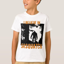 Les enfants I croient au T-shirt de Sasquatch