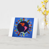 Les enfants pacifiques autour du monde Carte (Fleur jaune)