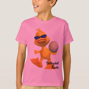 Les enfants refroidissent le T-shirt de roches de
