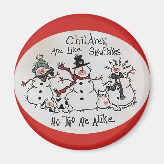 Les Enfants Sont Comme Un Aimant De Snowflakes (Devant)
