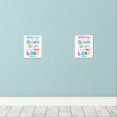 "Les enfants sont un cadeau du Seigneur" (Garçon e (Parquet)