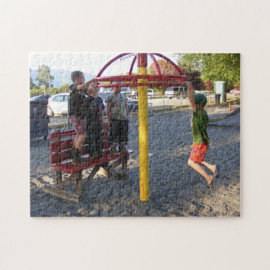 Les enfants sur le puzzle de terrain de jeu (Horizontal)