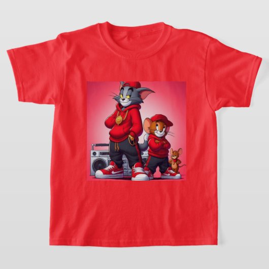 Les enfants tom et Jerry T-Shirt (Poser)