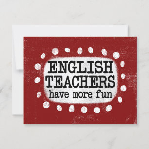 Les Enseignants Anglais Ont Plus De Carte De Voeux