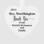 Les Enseignants Ont Un Ornement Cardiaque (dos)