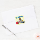 Les enseignants roulent ! Autocollant jaune (Enveloppe)