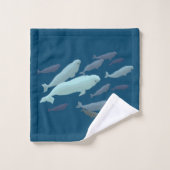 Les ensembles de serviette de baleine ont (Gant de toilette)