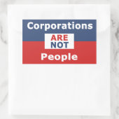 Les entreprises ne sont pas des gens - Sticker (Sac)