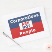 Les entreprises ne sont pas des gens - Sticker (Enveloppe)