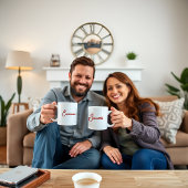 Les épaules en Harmonie Couples personnalisés Mug