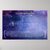 Les équations Navier-Stokes - Poster Math (Devant)