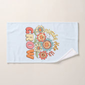 Les erreurs nous aident à grandir | Motivation flo (Serviette à main)