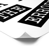 Les Erroristes Gagnent Affiche Drôle (Coin)