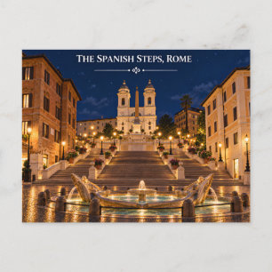 Les escaliers espagnols Rome Italie Carte postale