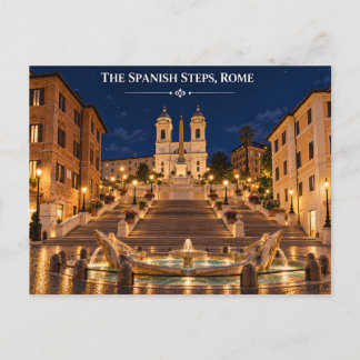 Les escaliers espagnols Rome Italie Carte postale