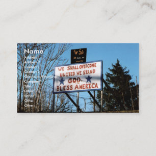 Les Etats-Unis à vendre ? Carte de visite