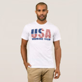 Les Etats-Unis buvant le T-shirt d'équipe (Devant entier)