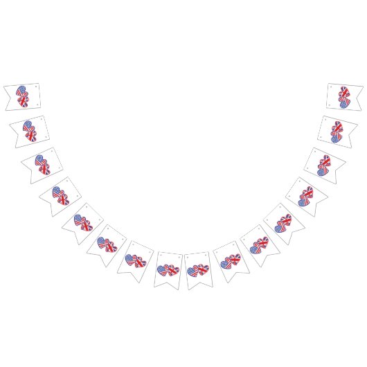 Les Etats-Unis et coeurs BRITANNIQUES de drapeau (Tout)