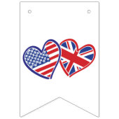 Les Etats-Unis et coeurs BRITANNIQUES de drapeau (Deuxième drapeau)