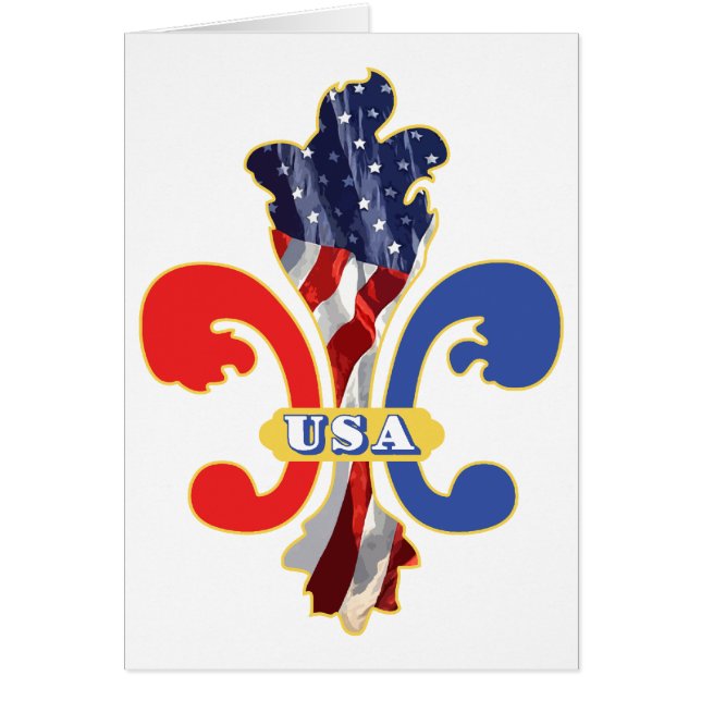 Les Etats-Unis Fleur de lis (Devant)
