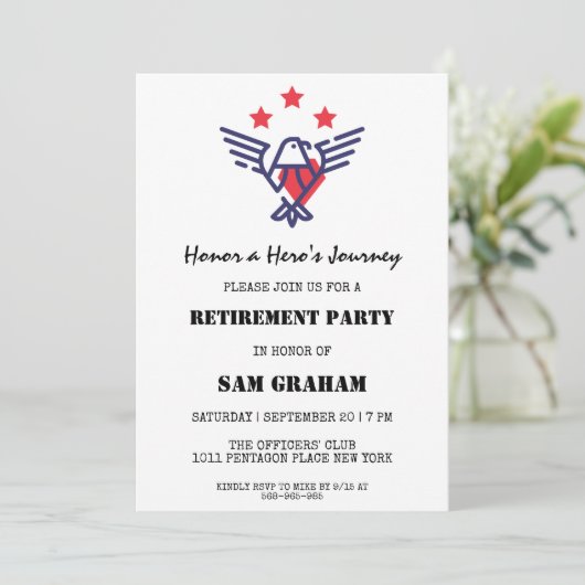 les états-unis lancent des invitations à la retrai (Debout devant)