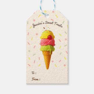 Les Étiquettes Cadeaux de Glace de la Fête Sucrée