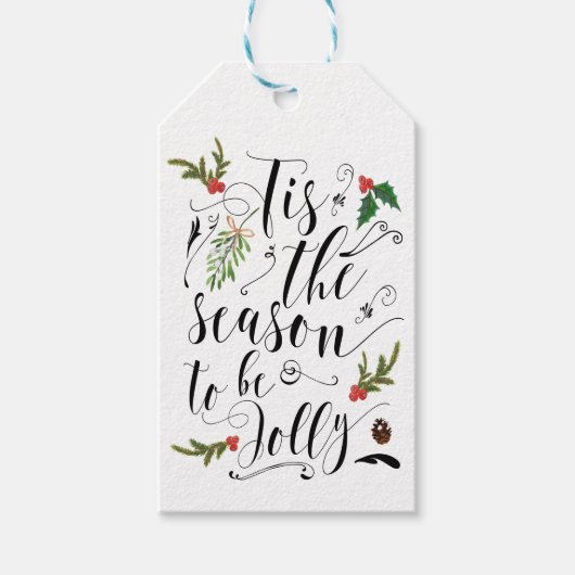 Les étiquettes cadeaux de Noël c'est la saison pou (Devant)