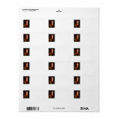 Les Étiquettes de adresse de la nuit silencieuse (Feuille entière)