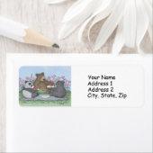 Les Étiquettes de adresse Gruffies® (En situation)