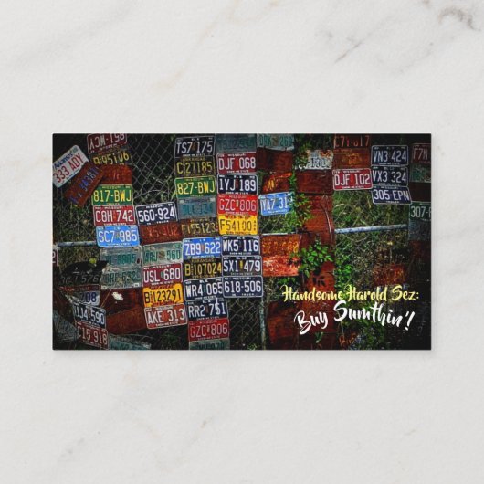 Les étiquettes de Harold beau (Dos)