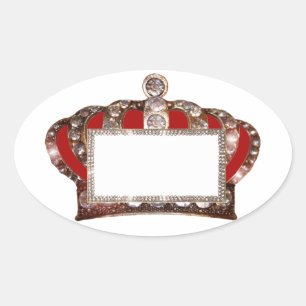 Les Étiquettes de la Couronne du roi à personnalis