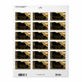 Les étiquettes de mariage Gatsby Inspiration (Feuille entière)