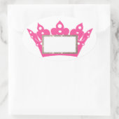 Les Étiquettes roses de Tiara à personnaliser (Sac)