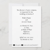 Les étoiles d'argent sur les invitations à un mari (Dos)