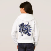 Les étoiles de basket bleu gris personnalisées de  (Dos entier)