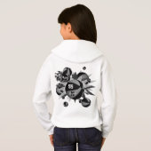 Les étoiles de basket gris-noir personnalisées de  (Dos entier)