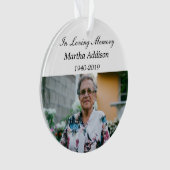 Les êtres chers en céramique Ornement de Noël (devant)