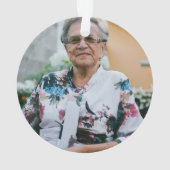 Les êtres chers en céramique Ornement de Noël (dos)