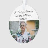 Les êtres chers en céramique Ornement de Noël (devant)